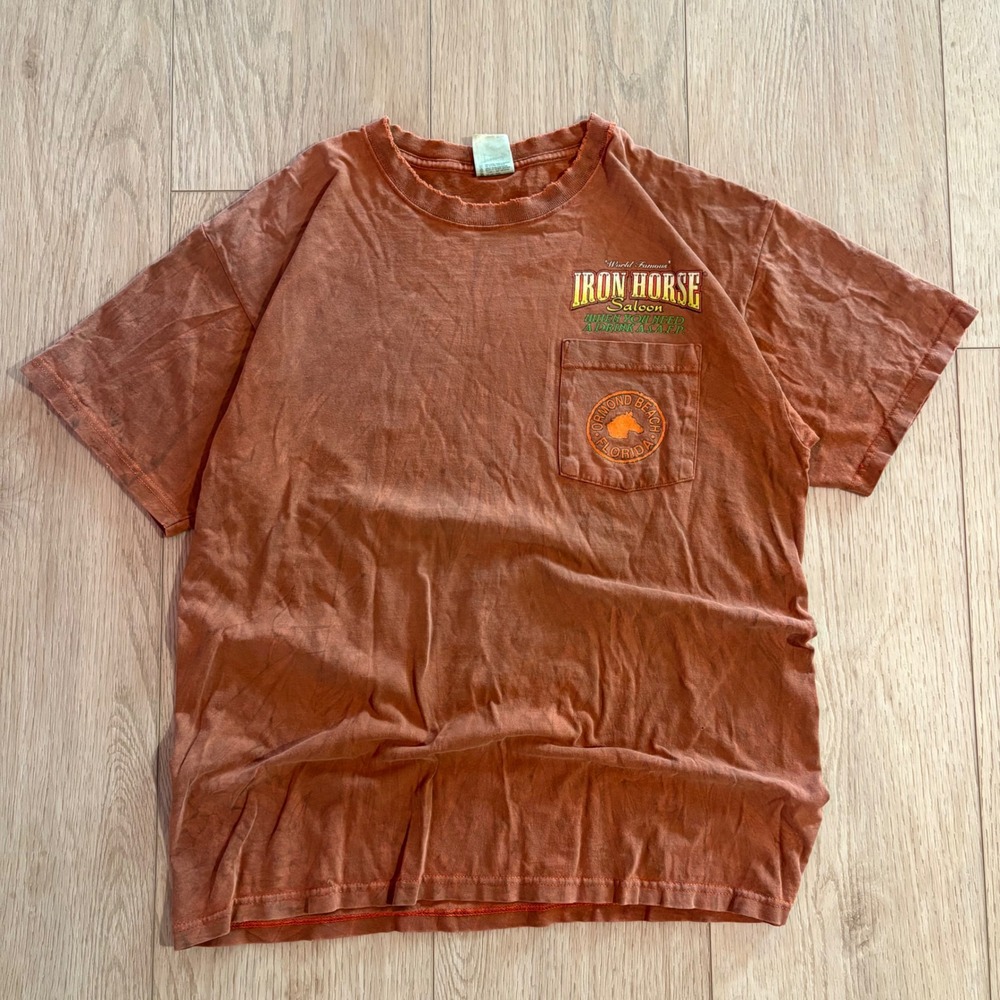 Vintage Iron Horse Saloon Biker Tshirt Insane Graphic Size Large